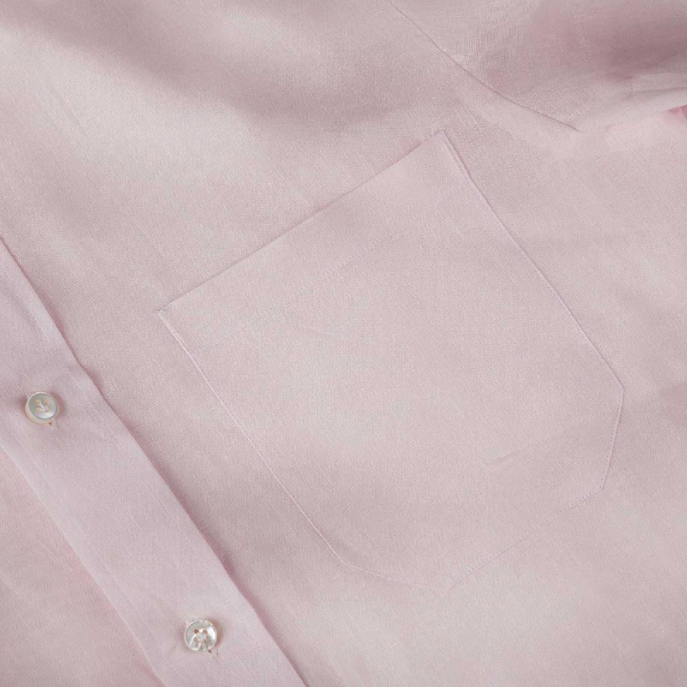 Rubinacci Vintage archive camicia guru in lino rosa Prezzo Ridotto