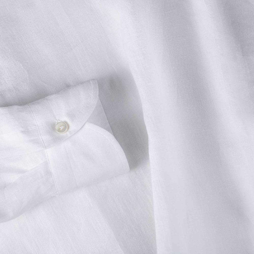 Rubinacci Vintage archive polo in lino bianca Sottocosto