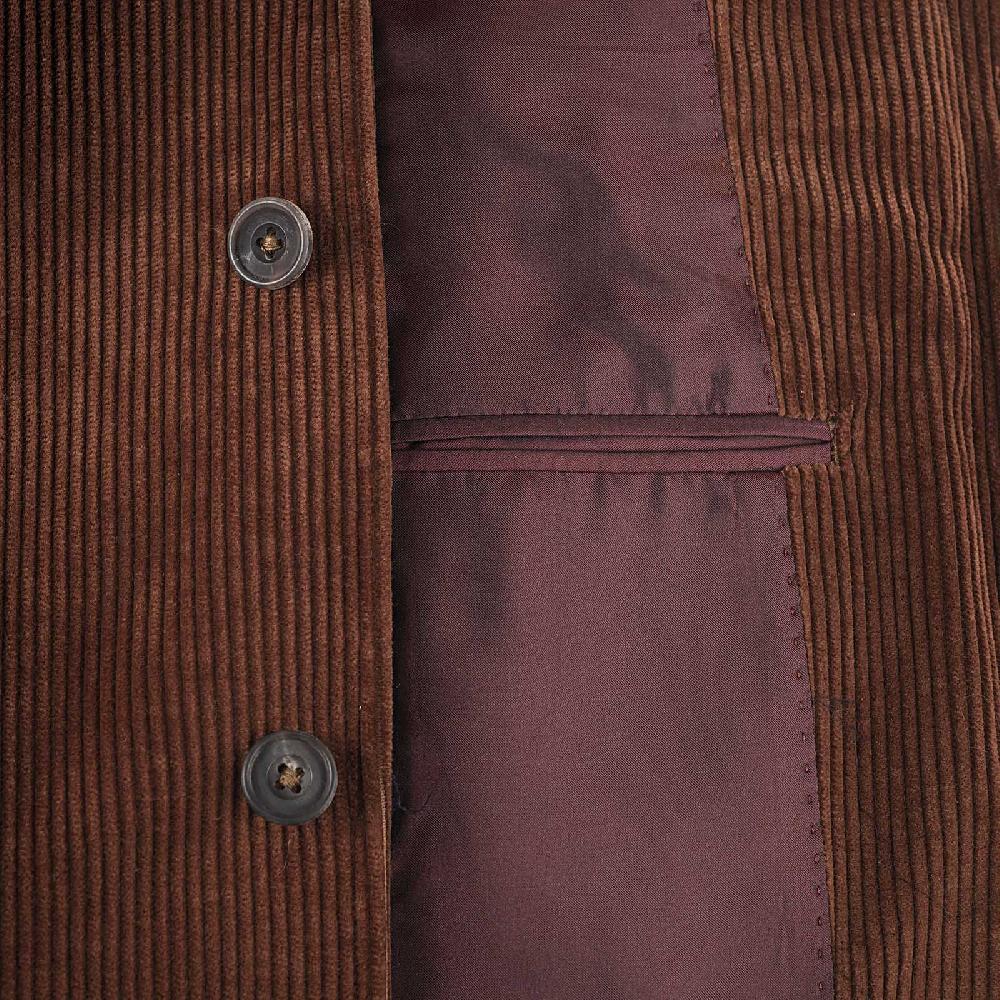 Rubinacci Vintage archive giacca Stefano in velluto a coste marrone Saldi