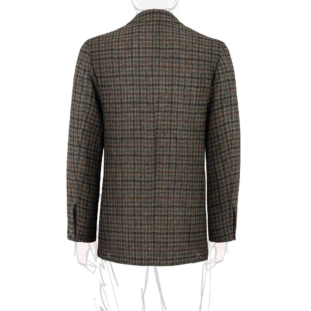 Rubinacci Vintage archive giacca in lana a quadri verde Saldi Di Fabbrica
