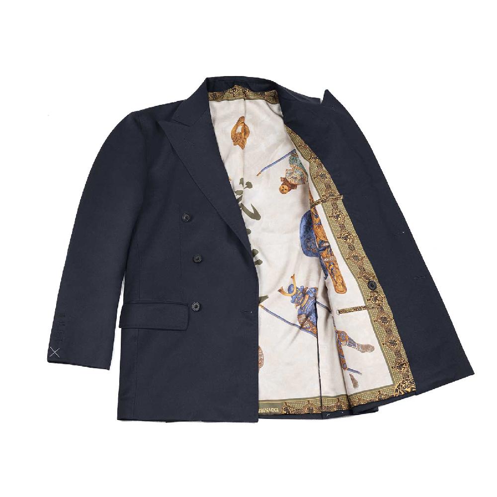 Rubinacci Serie Limitata Samurai giacca in cashmere blu Vendite Flash
