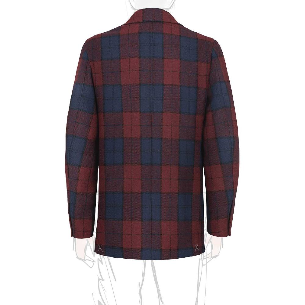 Rubinacci Vintage archive giacca tartan bordeaux Negozio