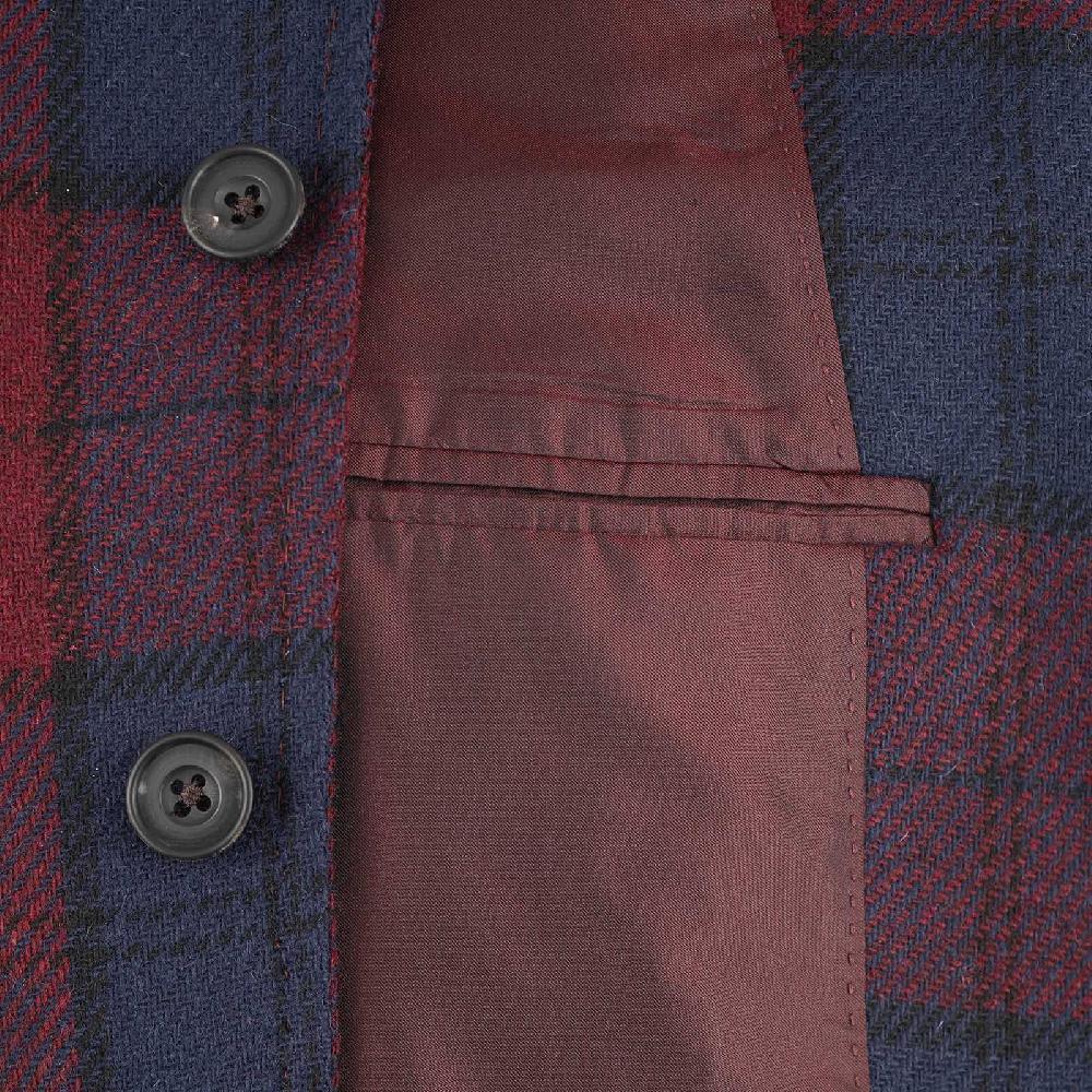 Rubinacci Vintage archive giacca tartan bordeaux Negozio