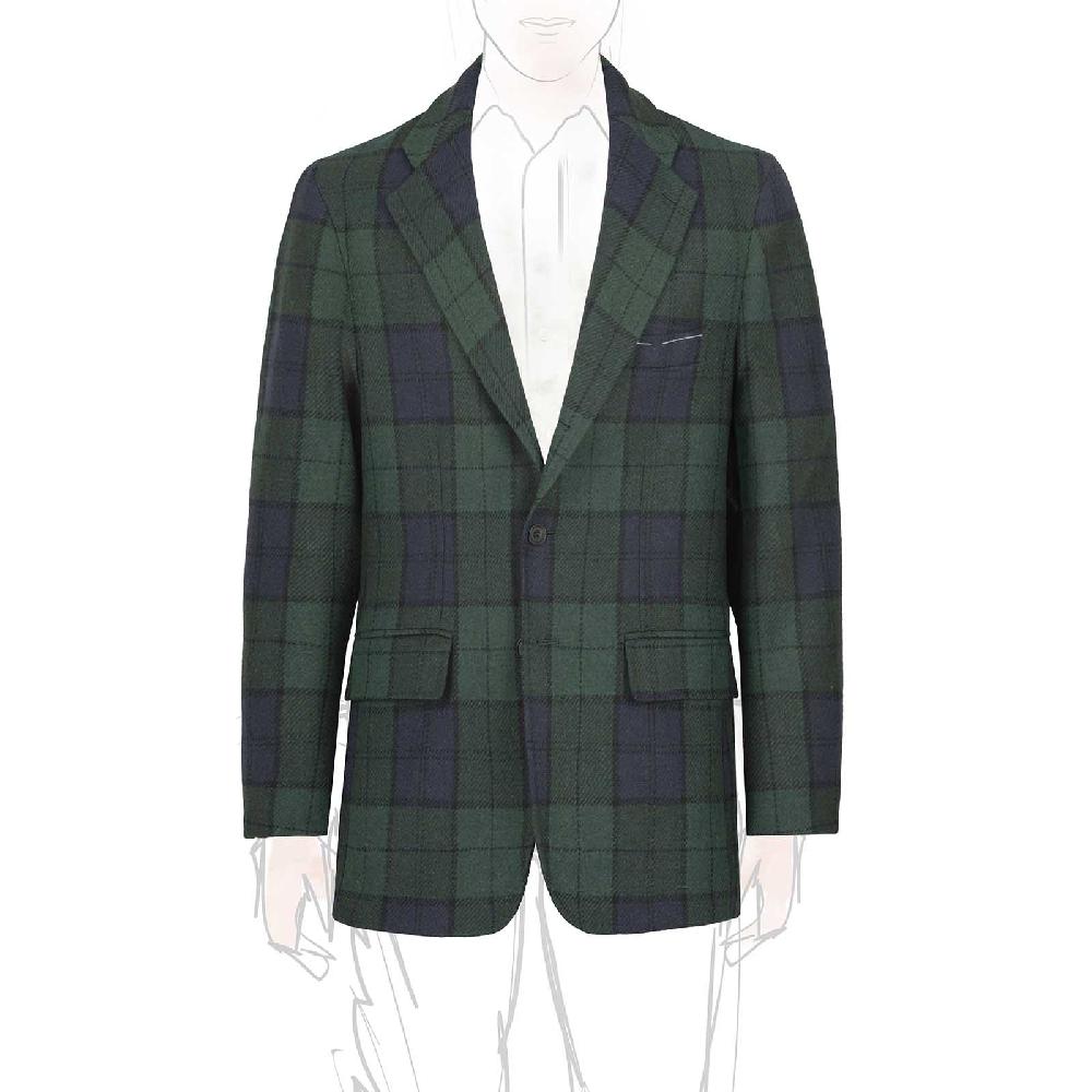 Rubinacci Vintage archive giacca tartan verde In Saldo