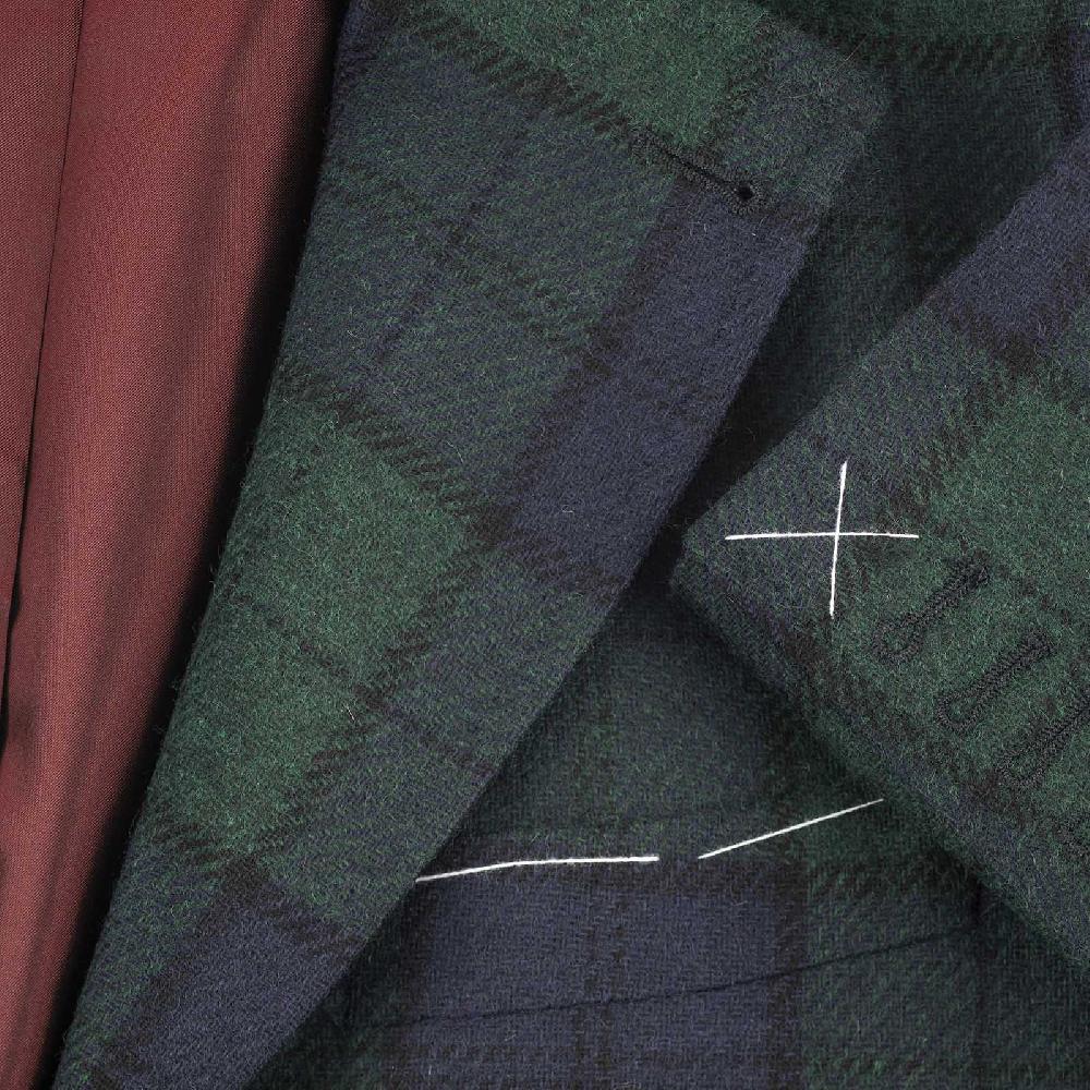 Rubinacci Vintage archive giacca tartan verde In Saldo