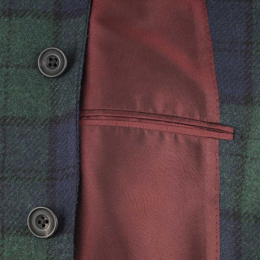 Rubinacci Vintage archive giacca tartan verde In Saldo
