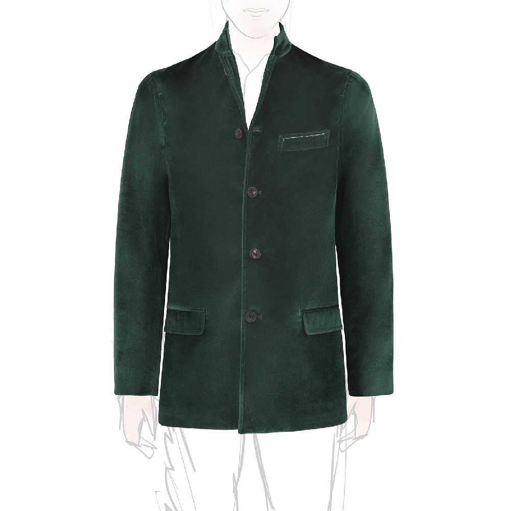 Rubinacci Vintage archive giacca Vienna in velluto verde Nuova