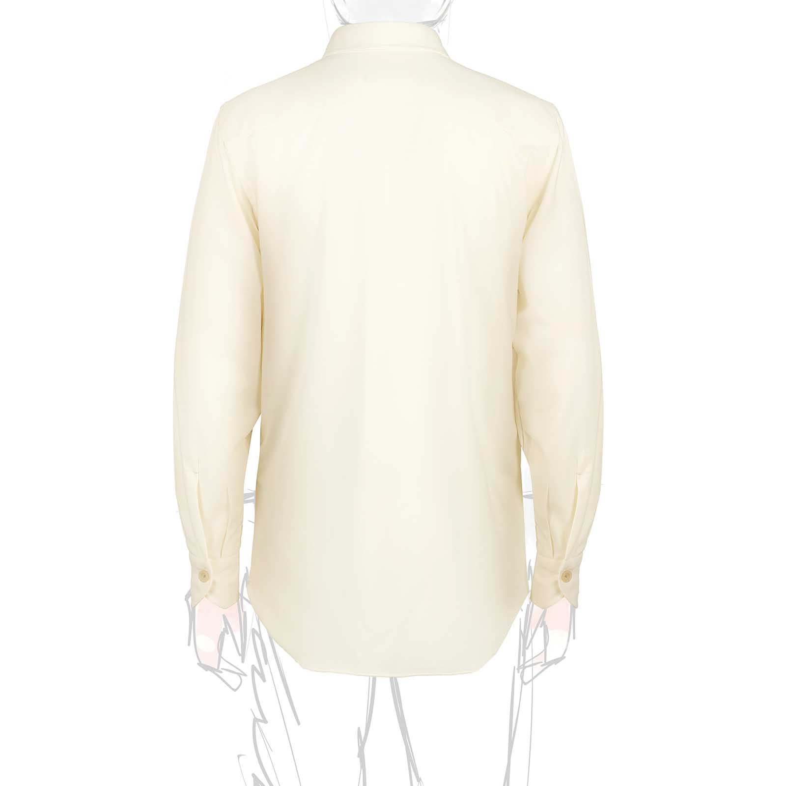 Rubinacci Overshirt in lana bianca Liquidazione
