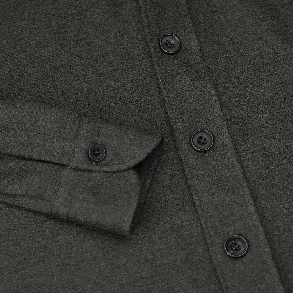 Rubinacci Overshirt in cashmere verde Prezzo Ridotto