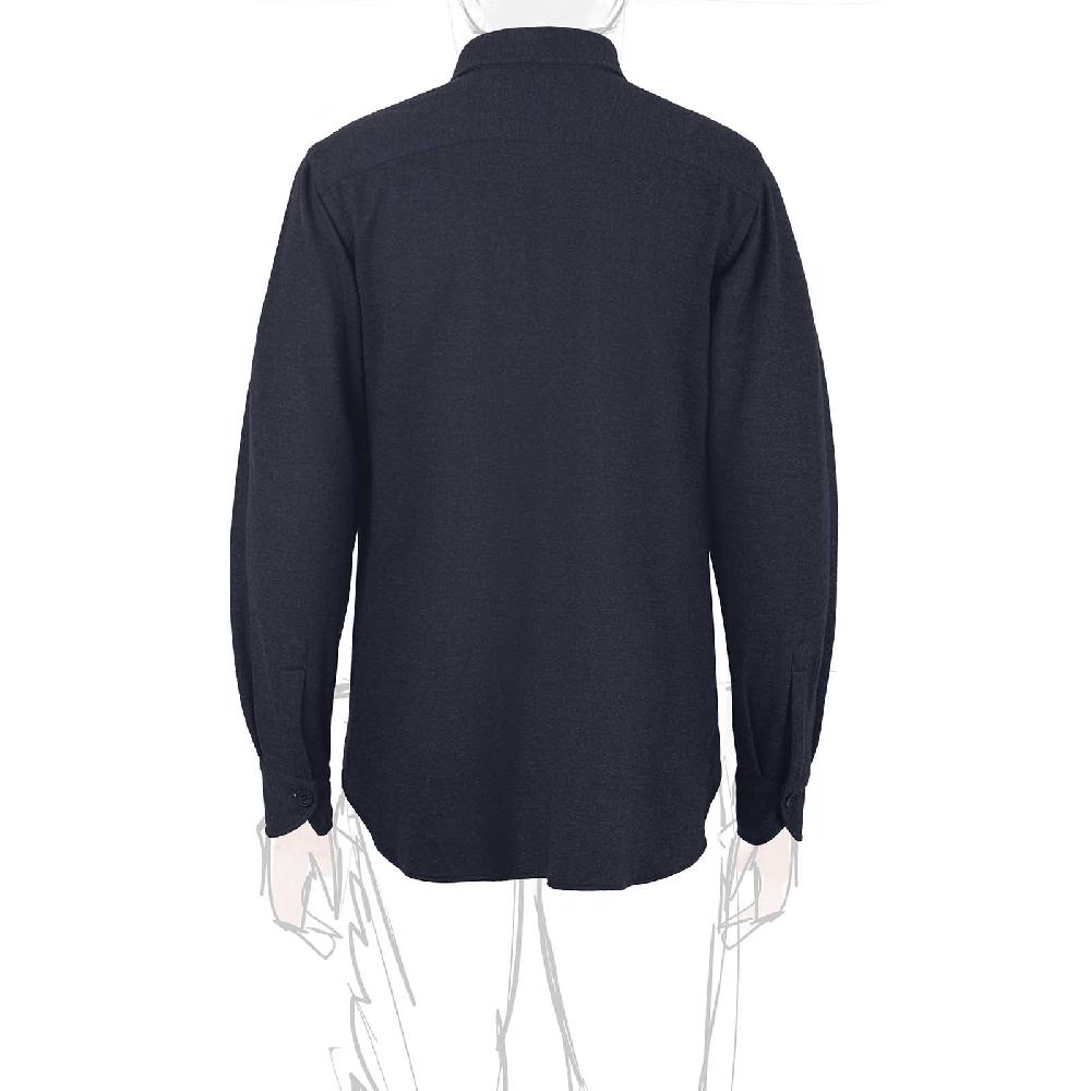 Rubinacci Overshirt in cashmere blu Sottocosto