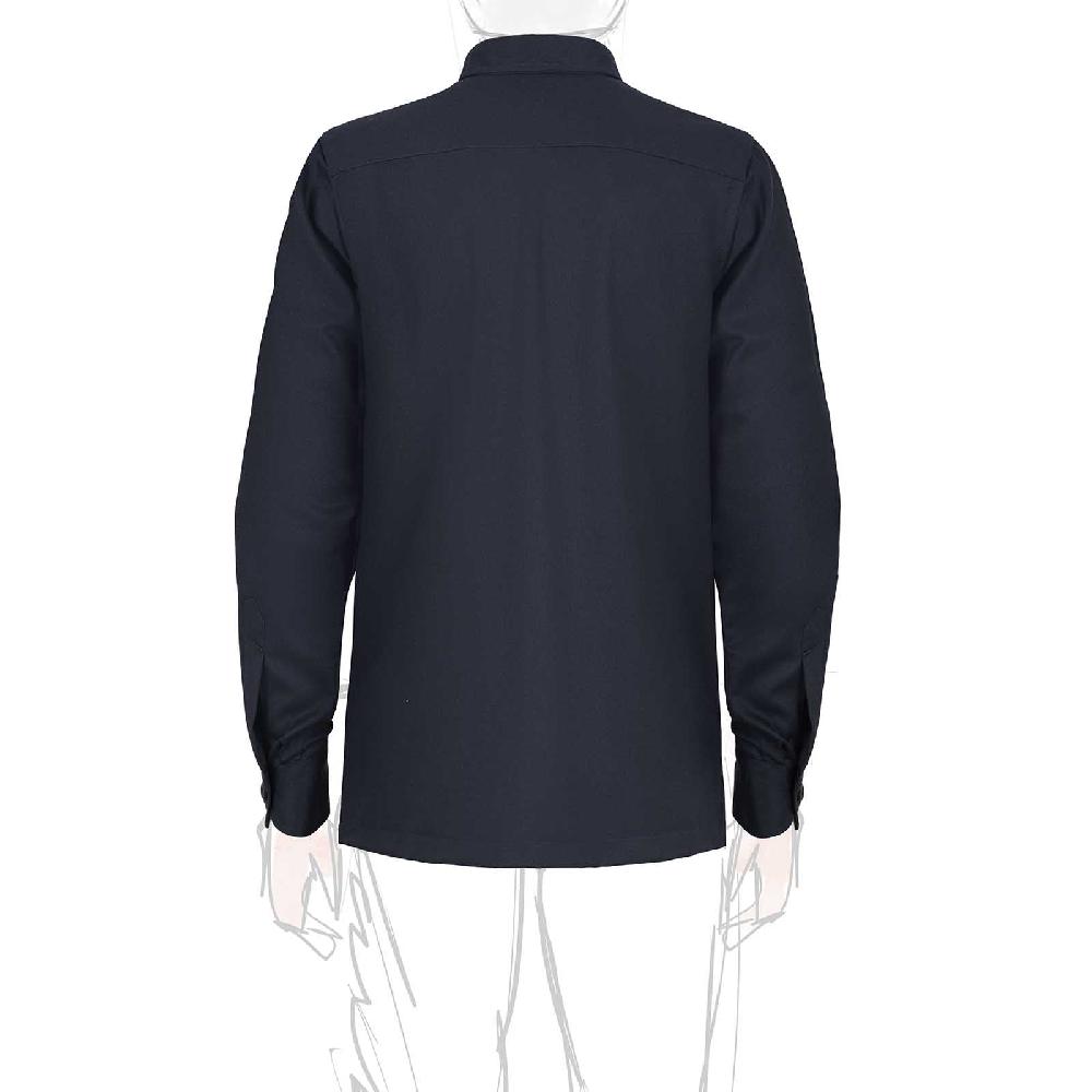 Rubinacci Sahariana in cashmere blu Presa