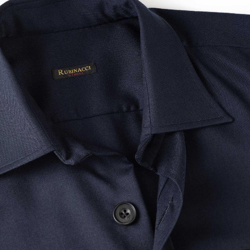 Rubinacci Sahariana in cashmere blu Presa
