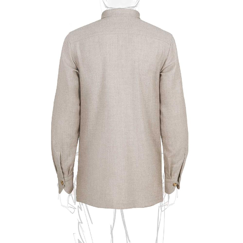 Rubinacci Sahariana in lana beige Offerta