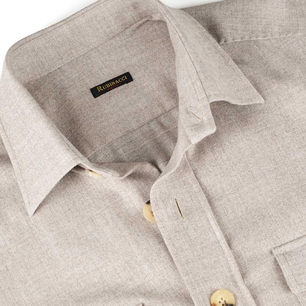 Rubinacci Sahariana in lana beige Offerta