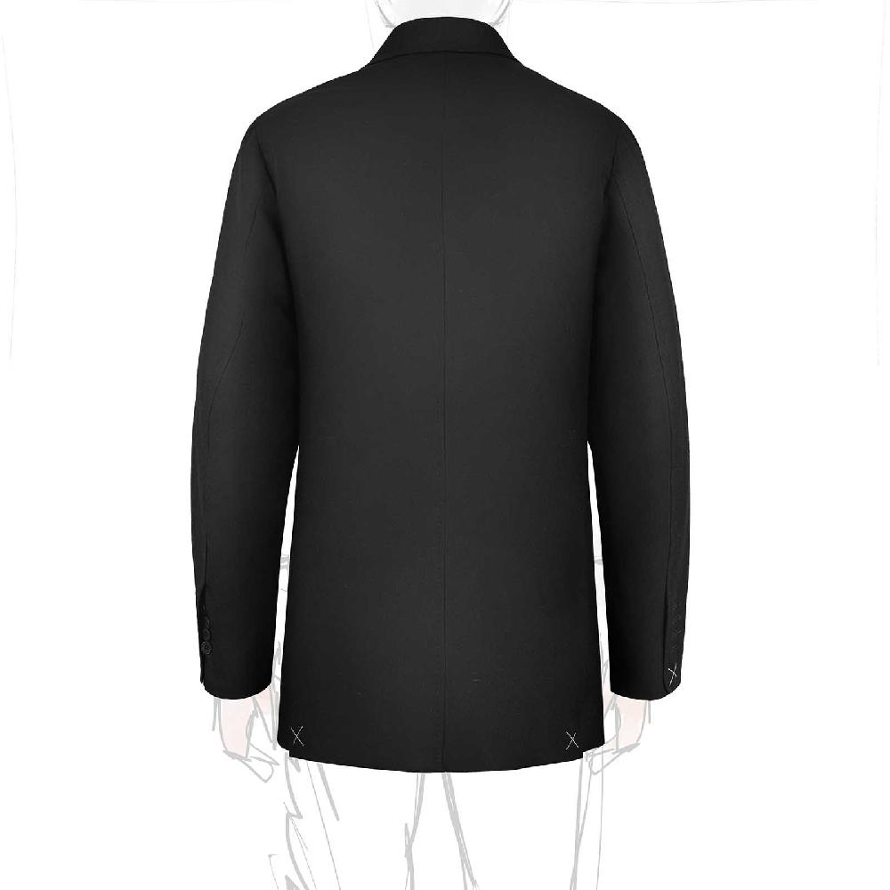 Rubinacci Giacca in lana nera Outlet
