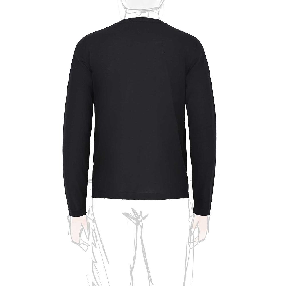 Rubinacci T-Shirt cotone nera Vendita Calda