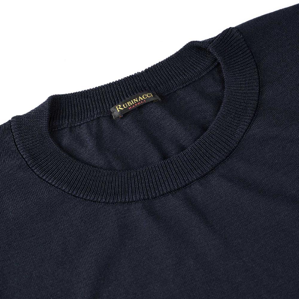 Rubinacci T-Shirt cotone blu Vendita Economica