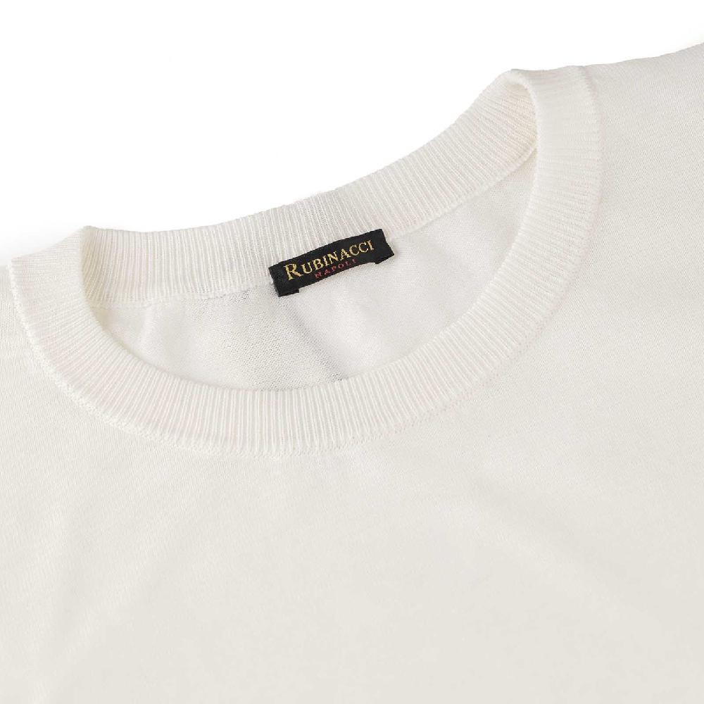 Rubinacci T-Shirt cotone bianca Saldi Di Fabbrica
