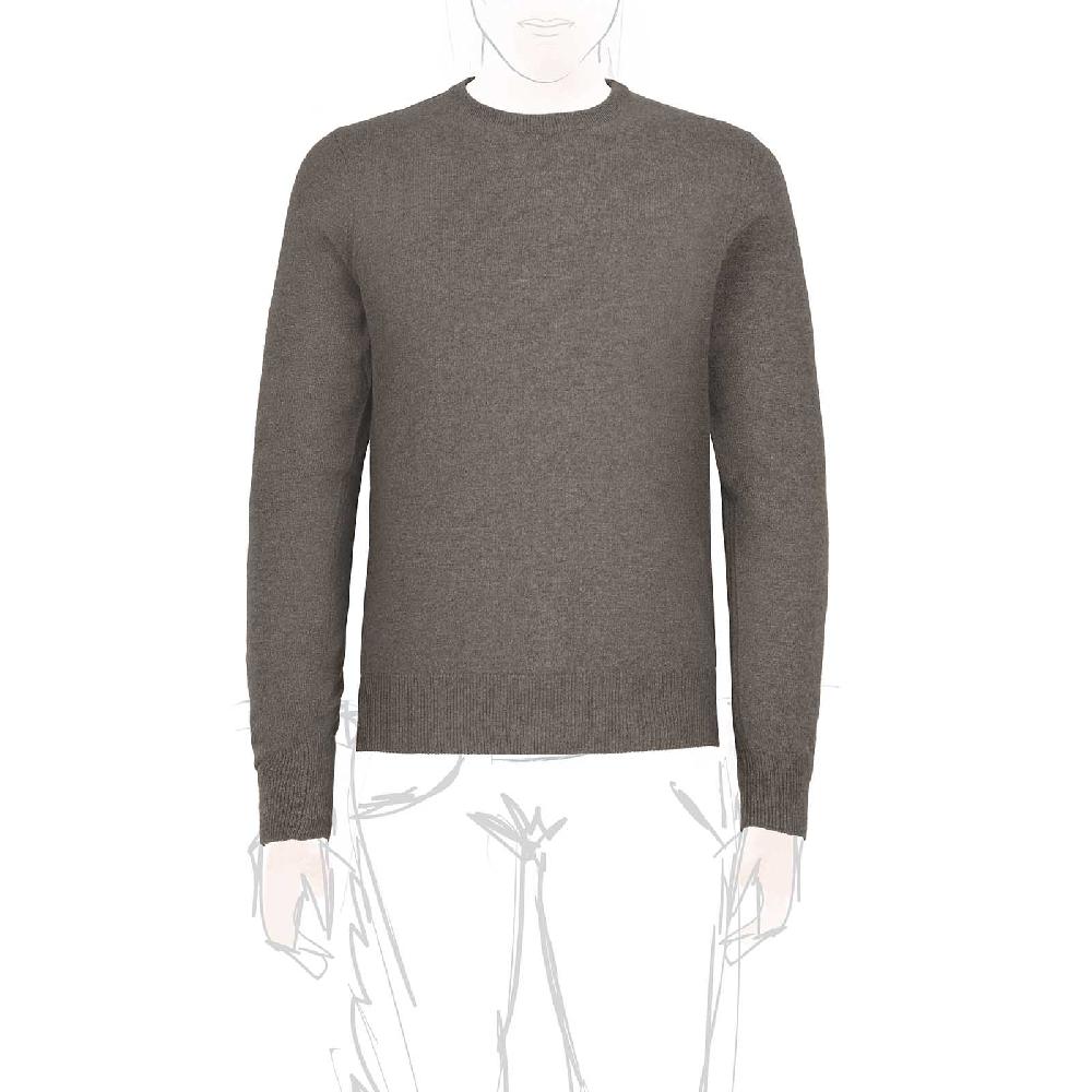 Rubinacci Girocollo in cashmere fango Negozio