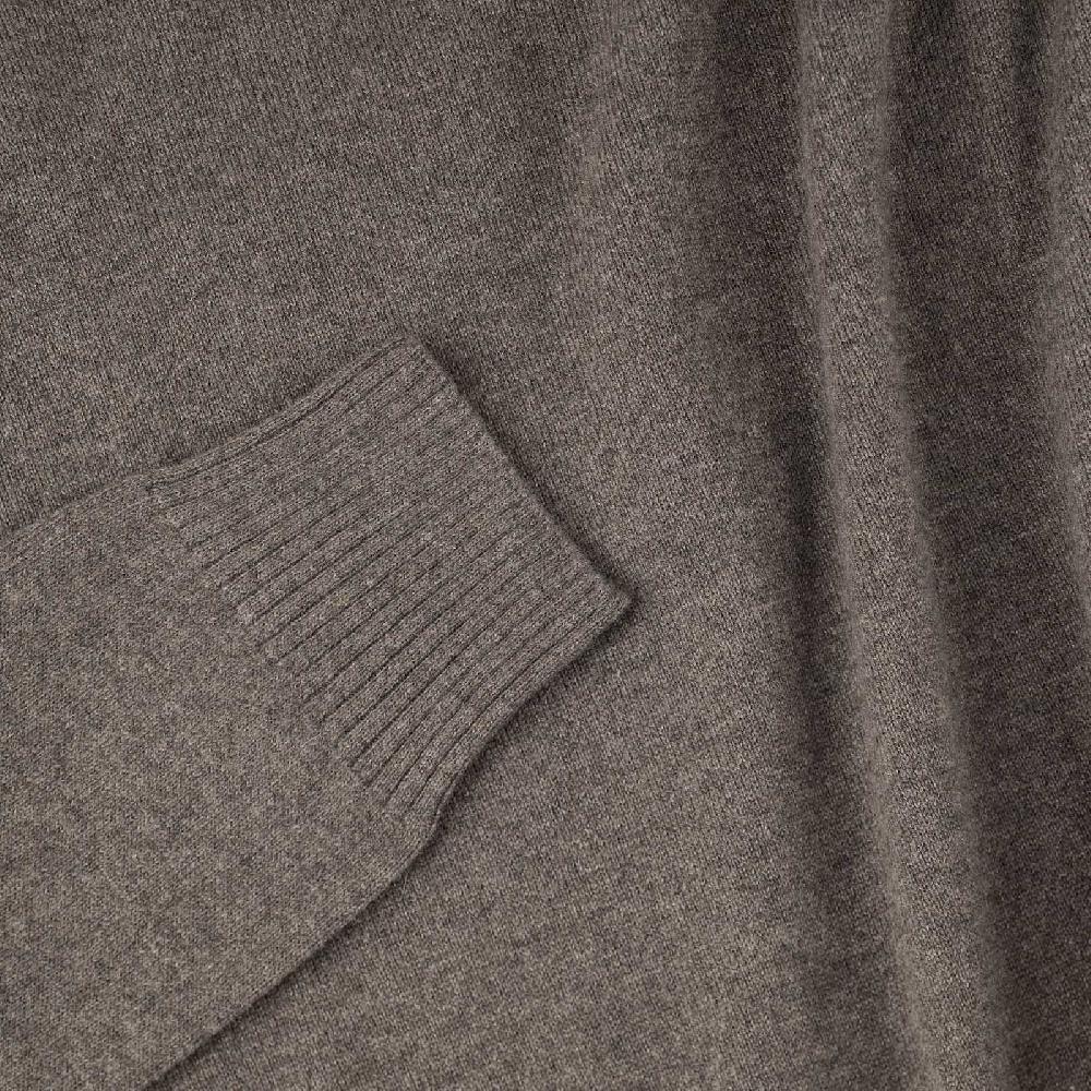Rubinacci Collo alto in cashmere fango Nuova