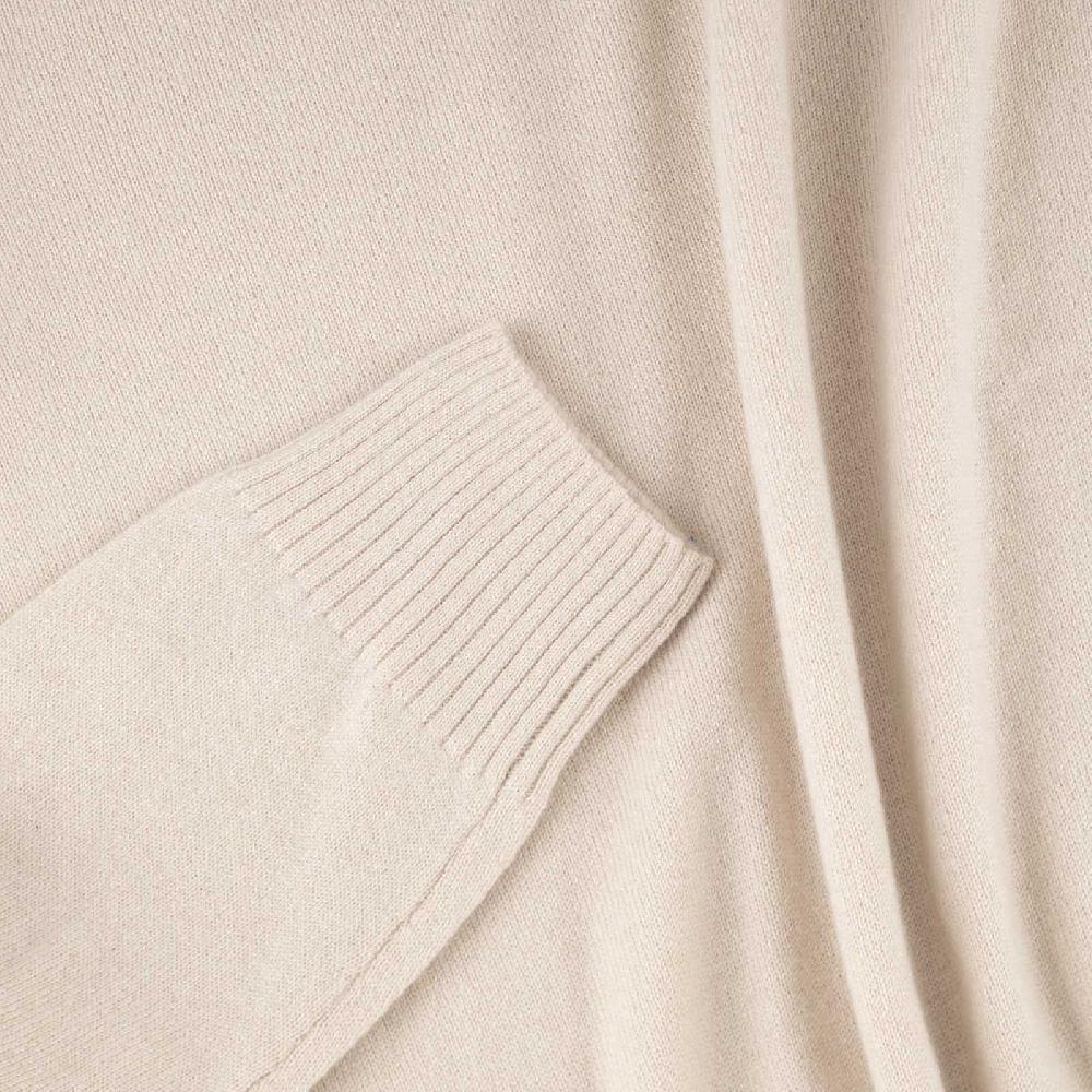 Rubinacci Collo alto in cashmere panna Moda