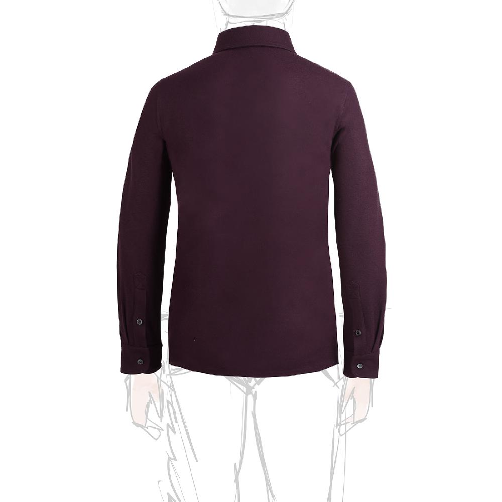Rubinacci Camicia in cashmere vino Qualità