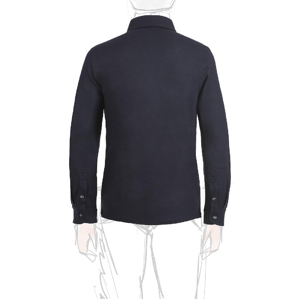 Rubinacci Camicia in cashmere blu Vendita