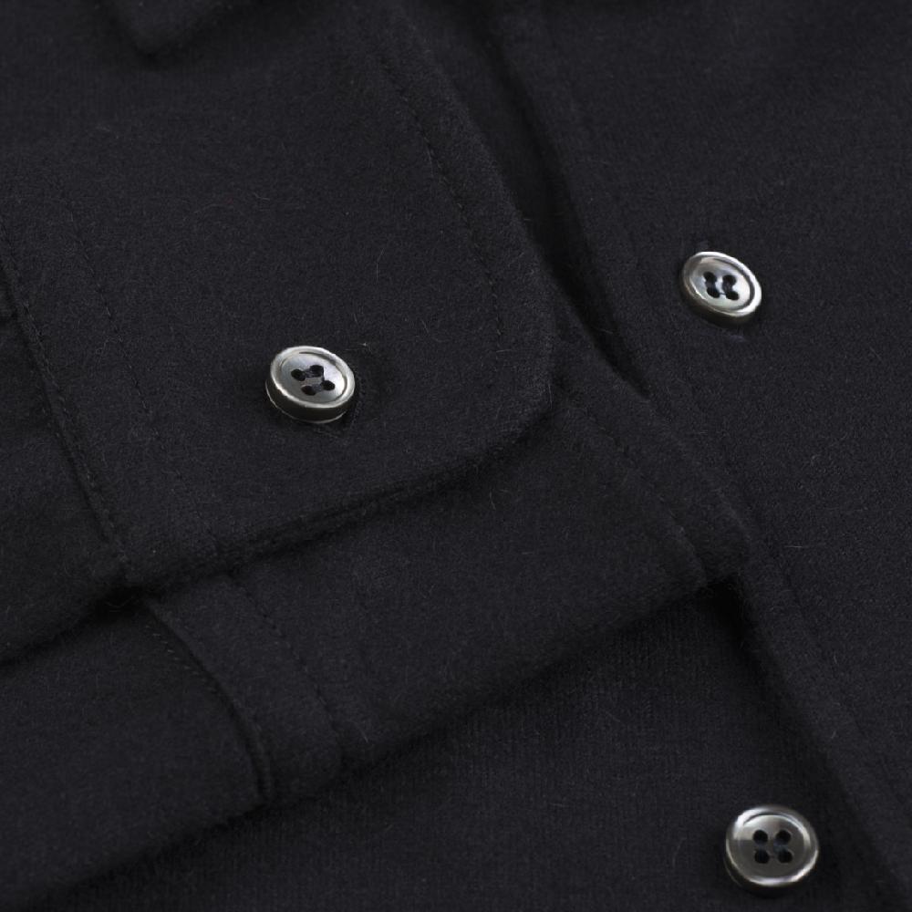 Rubinacci Camicia in cashmere blu Vendita