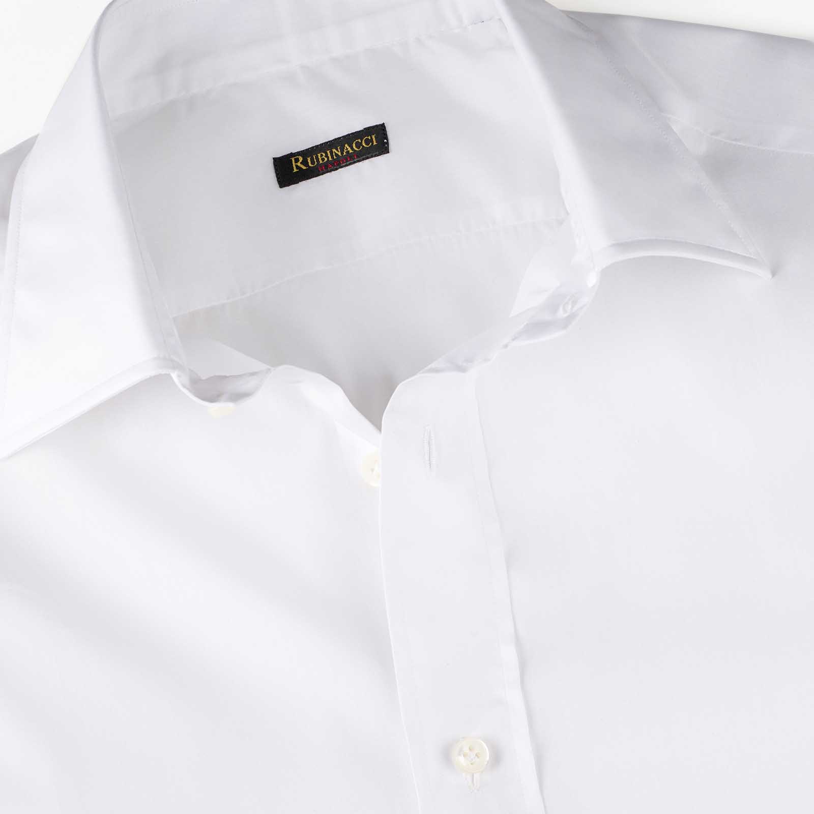 Rubinacci Camicia in cotone bianca 50% di sconto per tempo limitato
