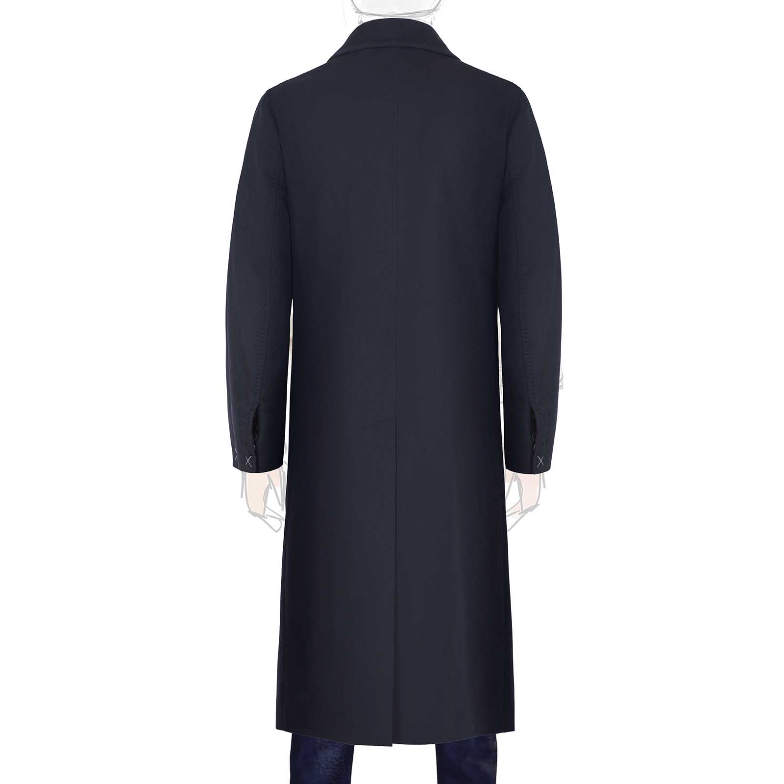 Rubinacci Cappotto in cashmere blu Fino Al -60%
