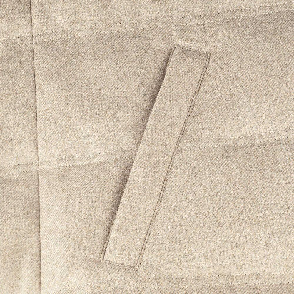 Rubinacci Gilet trapuntato lana e cashmere beige Affare Del Giorno