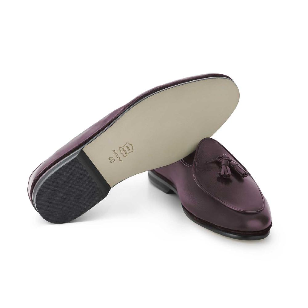 Rubinacci Marphy nappa bordeaux con nappine Online