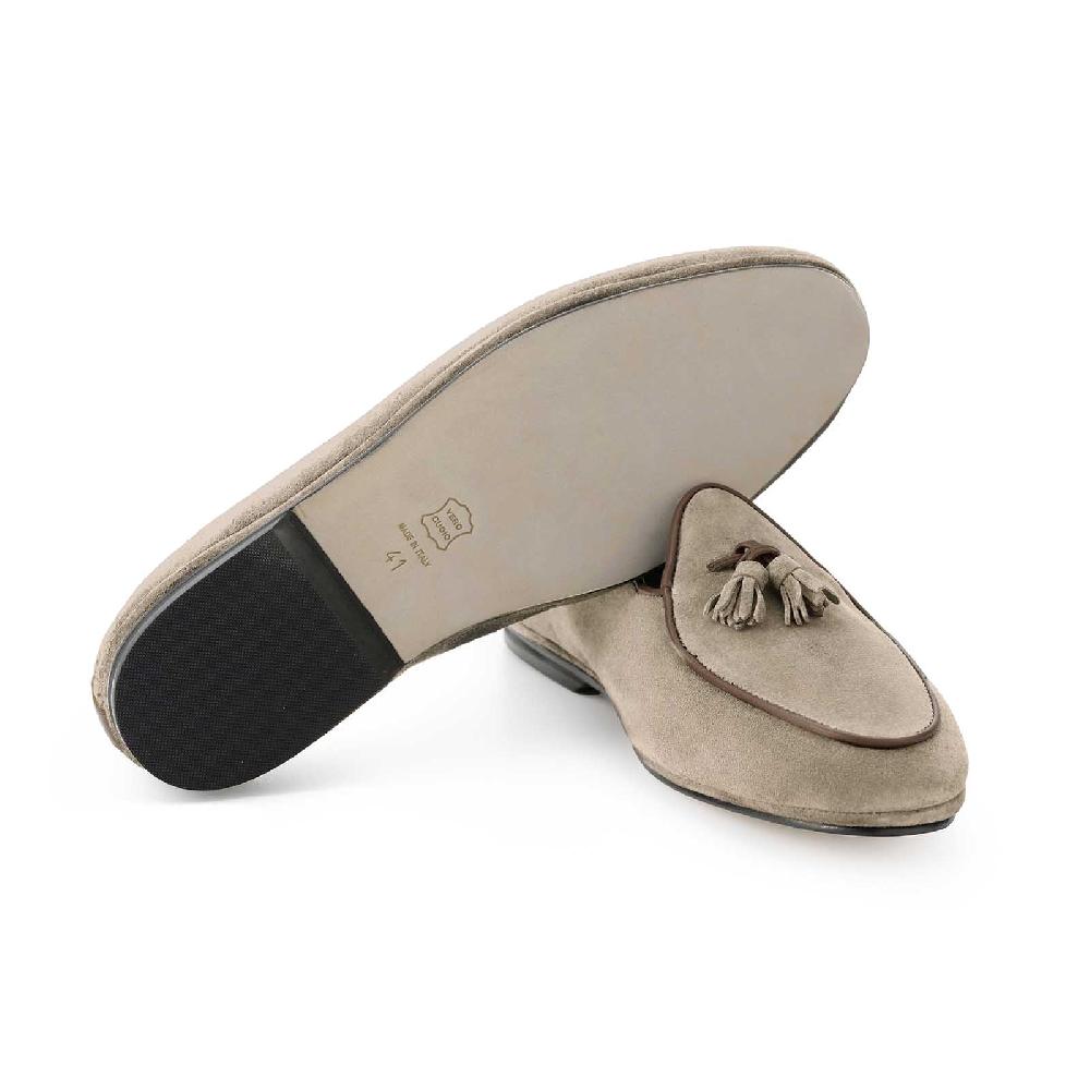 Rubinacci Marphy velour castoro con nappine Outlet