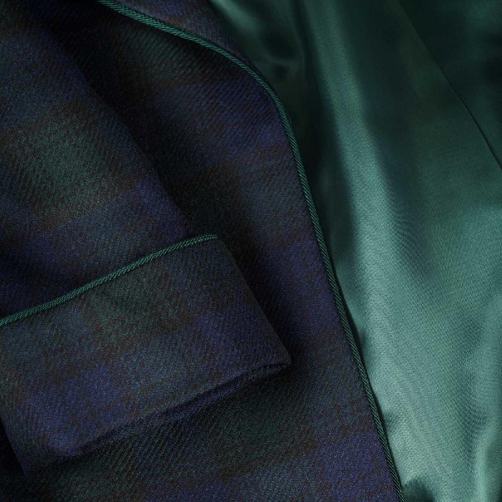 Rubinacci Vestaglia in lana e cashmere tartan Moda