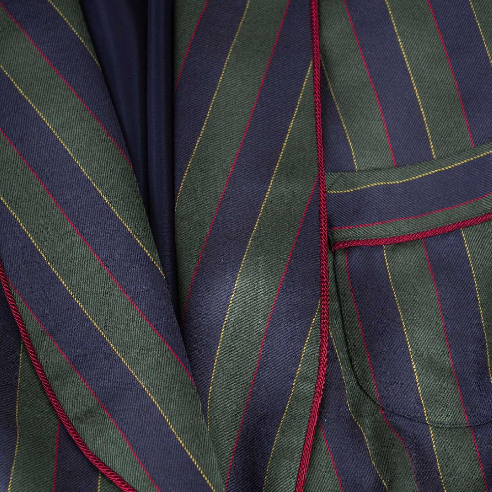 Rubinacci Vestaglia in lana e cashmere rigata Saldi