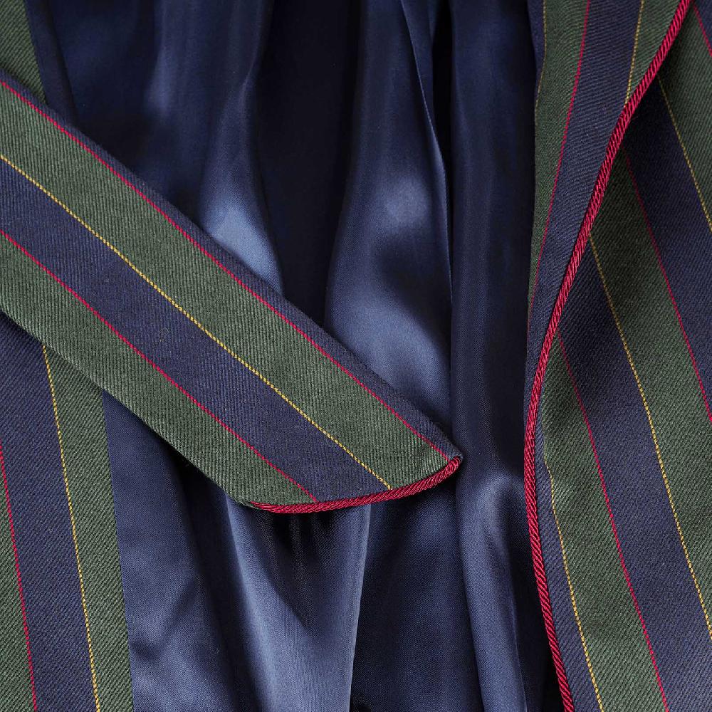 Rubinacci Vestaglia in lana e cashmere rigata Saldi