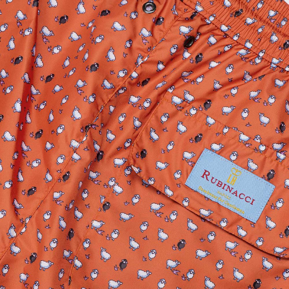 Rubinacci Costume con pecorelle arancio Promozione Limitata
