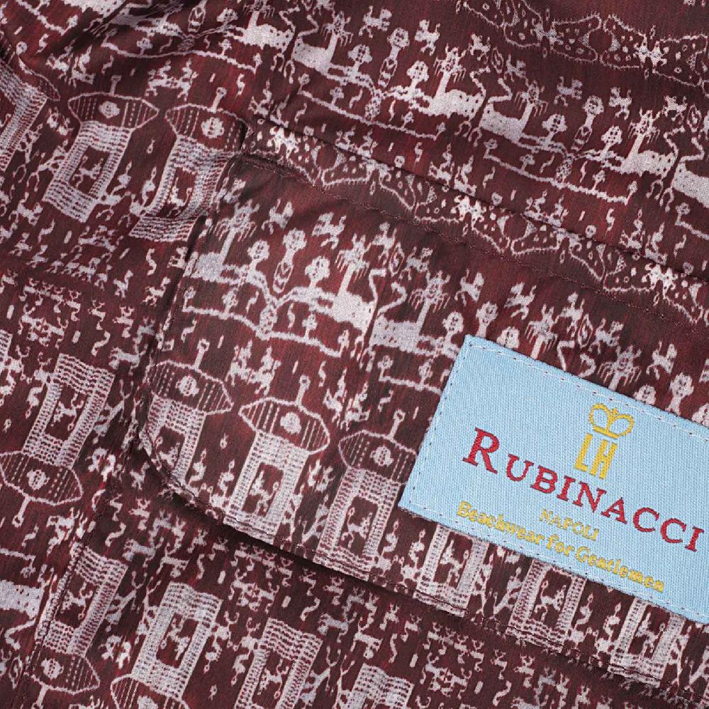 Rubinacci Costume azteco bordeaux Prezzo Ridotto