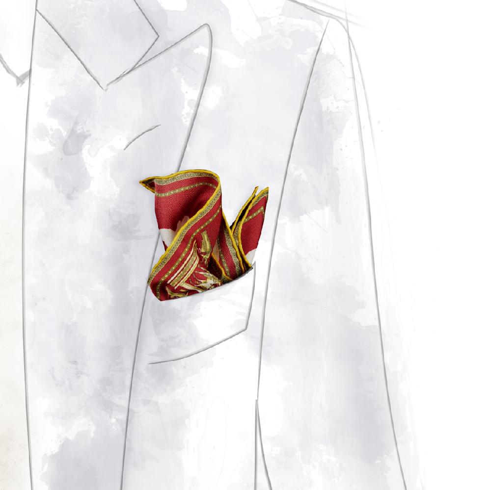 Rubinacci Pochette victory bordeaux Offerte