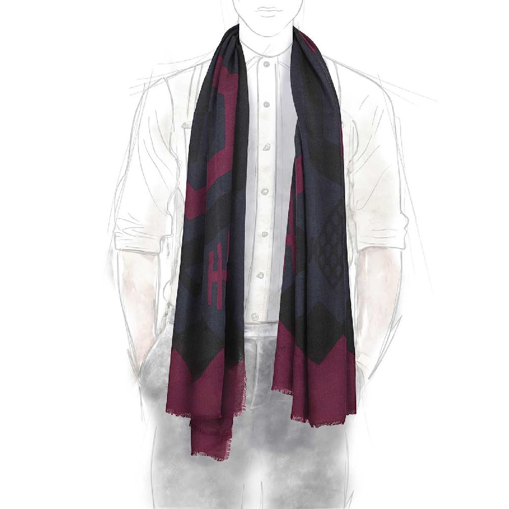 Rubinacci Sciarpa konia bordeaux Novità