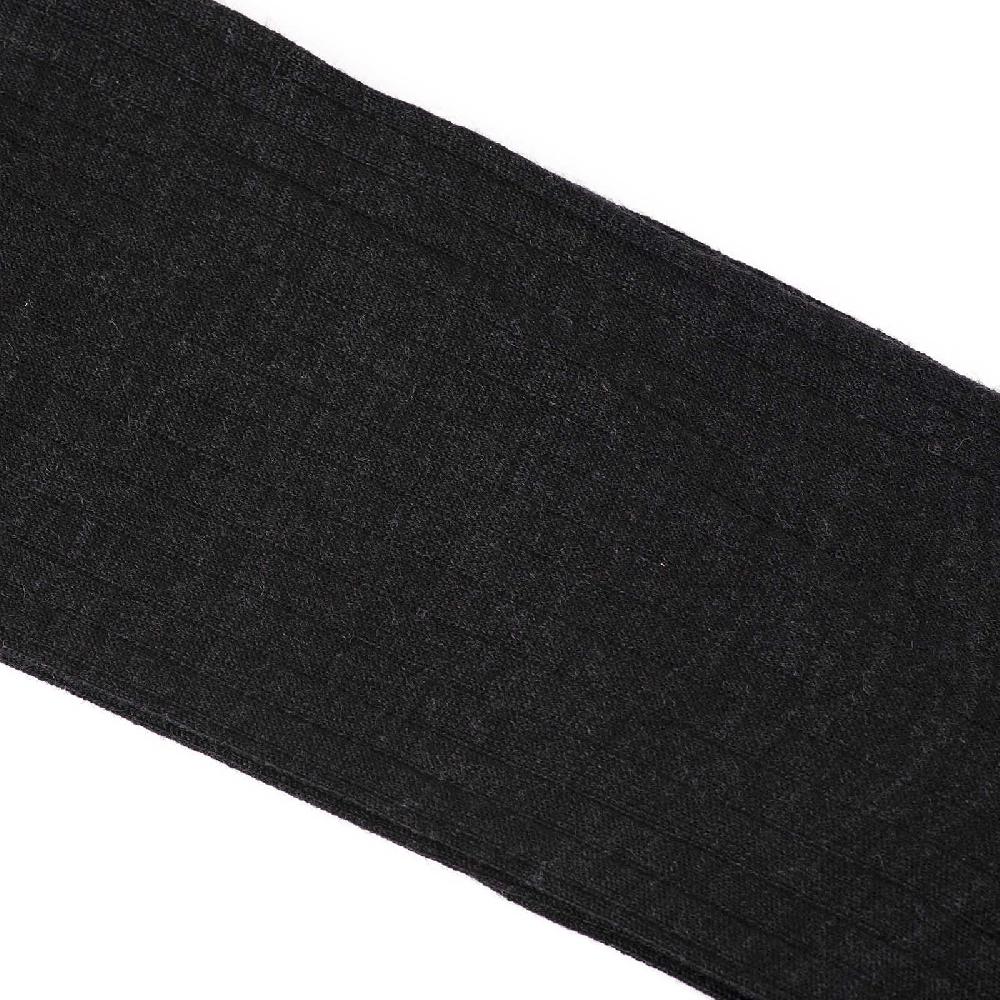 Rubinacci Calze in lana a costina antracite Promozione Limitata