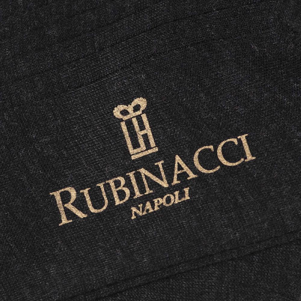 Rubinacci Calze in lana a costina antracite Promozione Limitata