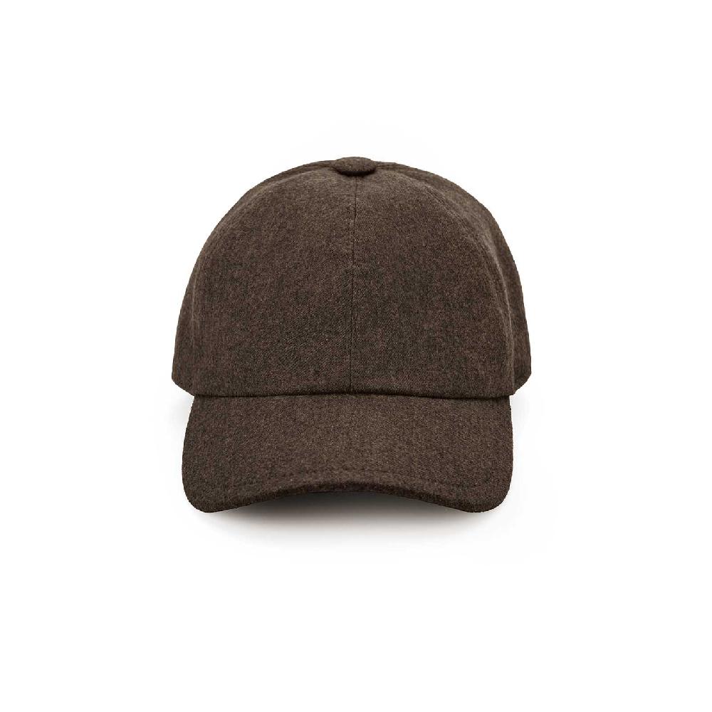 Rubinacci Cappello baseball in lana marrone Economico