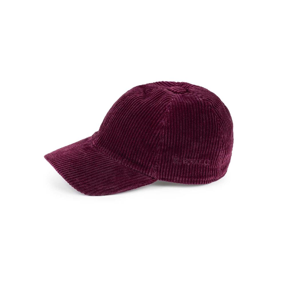 Rubinacci Cappello baseball in velluto a coste rubino Saldi