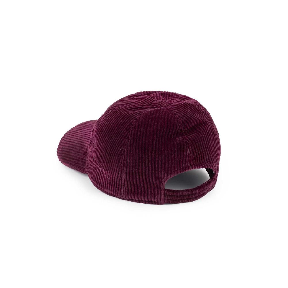 Rubinacci Cappello baseball in velluto a coste rubino Saldi