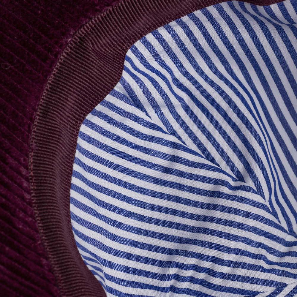 Rubinacci Cappello baseball in velluto a coste rubino Saldi