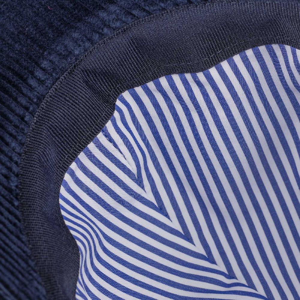 Rubinacci Cappello baseball in velluto a coste blu Offerte