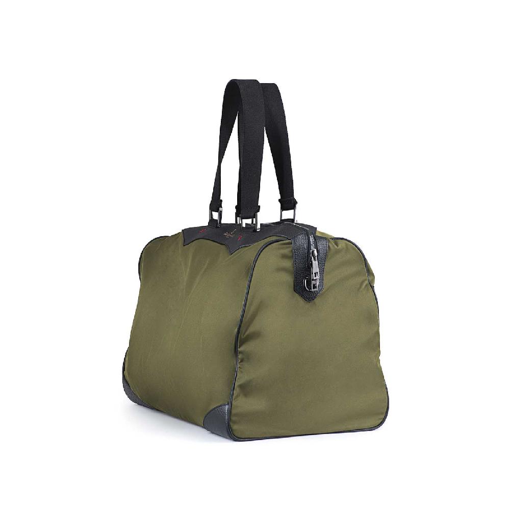 Rubinacci Borsa day to day in tela verde militare Negozio