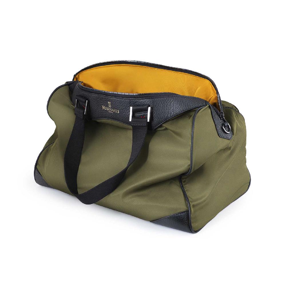 Rubinacci Borsa day to day in tela verde militare Negozio