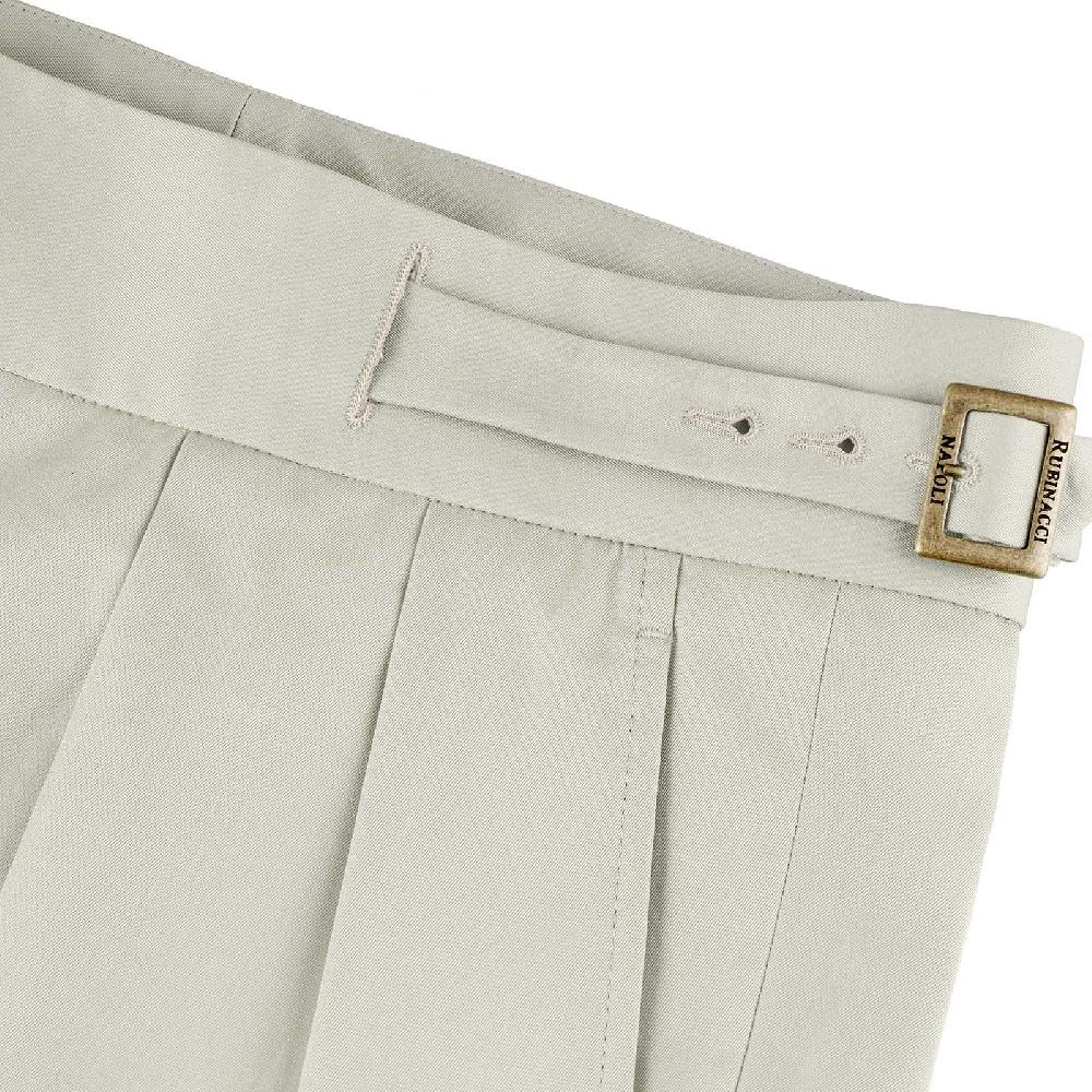 Rubinacci Vintage archive pantalone Manny in cotone ghiaccio Vendita